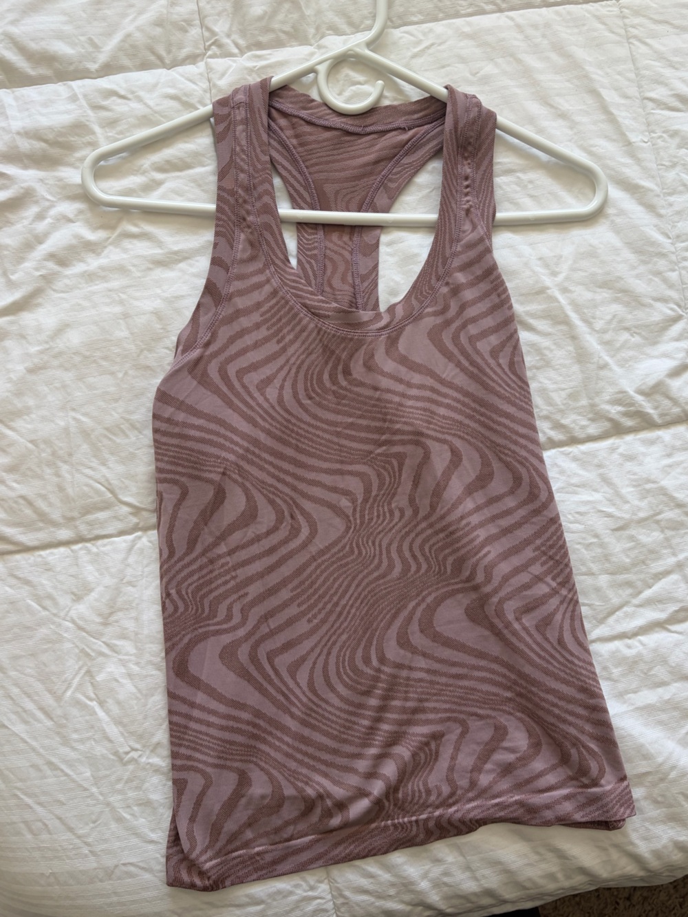 Athleta pink patterned tank top